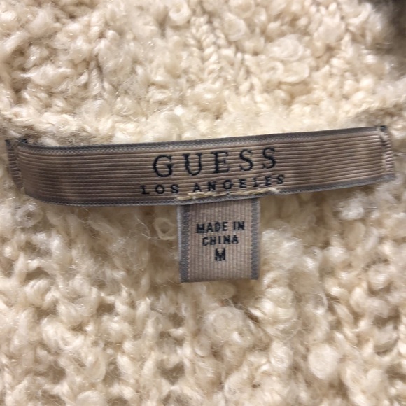 Guess Cardigan Sweater w/ Detachable Faux Fur - Picture 3 of 4